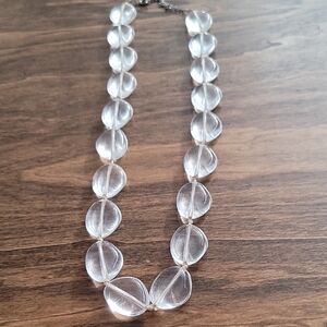 Elegant Clear Beaded Necklace